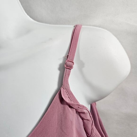 Charlotte Russe Pink Off-the-Shoulder Romper NWT Size Small - Picture 5 of 12